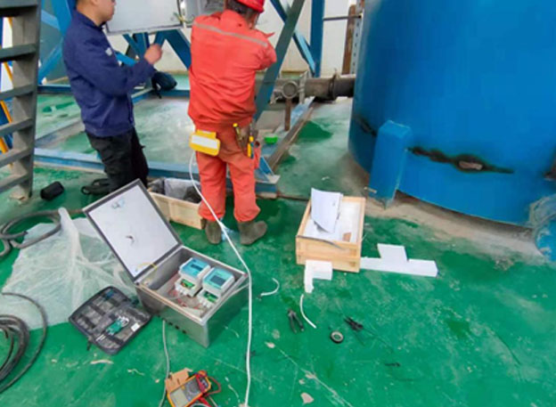 Na-22放射性儀表金礦充填攪拌桶下管道濃度測量工況案例(圖1)